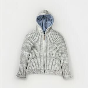 Kyber Wool Fisherman Sweater Jacket S Chunky Knit Bella Swan Outdoor Cabincore